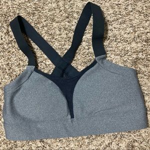 Last call!! Underarmour Steel Grey Mesh Cut-Out  Padded Sports Bra